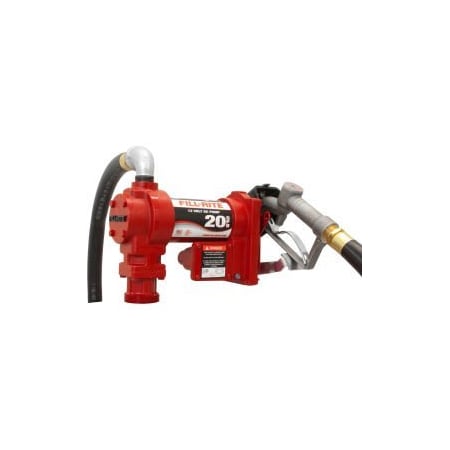 Fill-Rite Fill-Rite FR4210H, DC Fuel Transfer Pump w/20" Steel Telescoping Suction Pipe, 20 GPM, 2" Bung Mount FR4210H